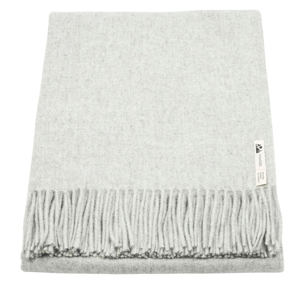 Alpaka Decke Classic Hellgrau