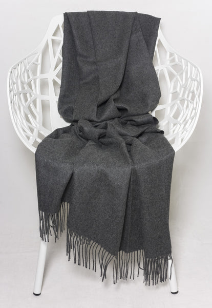 Baby-Alpaka Kuscheldecke Royal Anthrazit