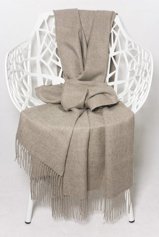 Baby Alpaka Wolldecke Royal Taupe