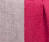 Baby Alpaka Wolldecke Doubleface Pink/Grau